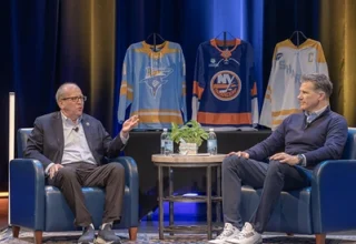 Islanders Co-Owner Jon Ledecky Visits LIU, Named "Honorary Captain" of LIU Hockey