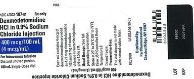 Par Health Issues Voluntary Nationwide Recall of Two Lots of Dexmedetomidine HCl in 0.9% Sodium Chloride Injection Due to the Presence of Particulate Matter