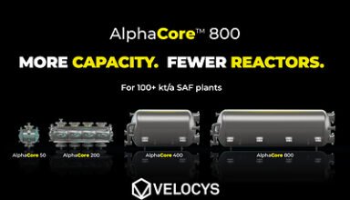 Velocys expands Fischer-Tropsch reactor roadmap with AlphaCore 800 for larger-scale SAF and e-fuels projects