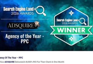 ADSQUIRE Named 2026 PPC Agency of the Year by Search Engine Land.