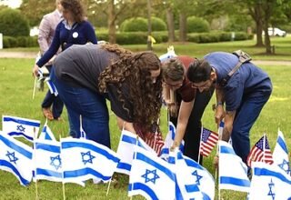 The International Fellowship of Christians and Jews' 3rd Annual 'Flags of Fellowship' Campaign More than Doubles Participation; Grows Internationally to Combat Anti-Semitism